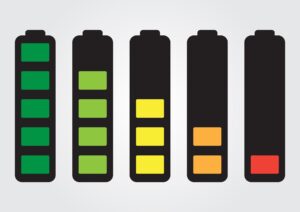 battery charge indicator levels